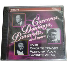Carreras Domingo Pavarotti & More Favorite Tenors Perform Arias CD Classics NEW